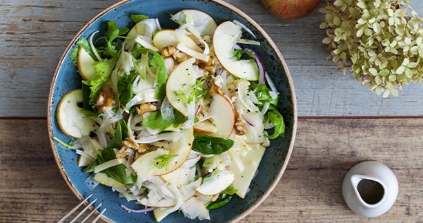 GARDEN GREENS WITH RICOTTA SALATA & FENNEL