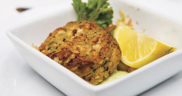 DUNGENESS CRAB CAKES WITH MEYER LEMON AIOLI