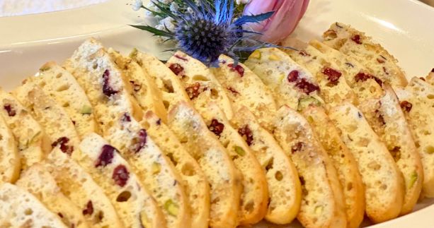 PISTACHIO & CRANBERRY BISCOTTI