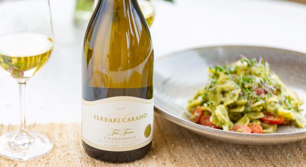 FARFALLE WITH SPINACH & WALNUT PESTO