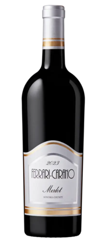 merlot 2023 sonoma county bottle shot