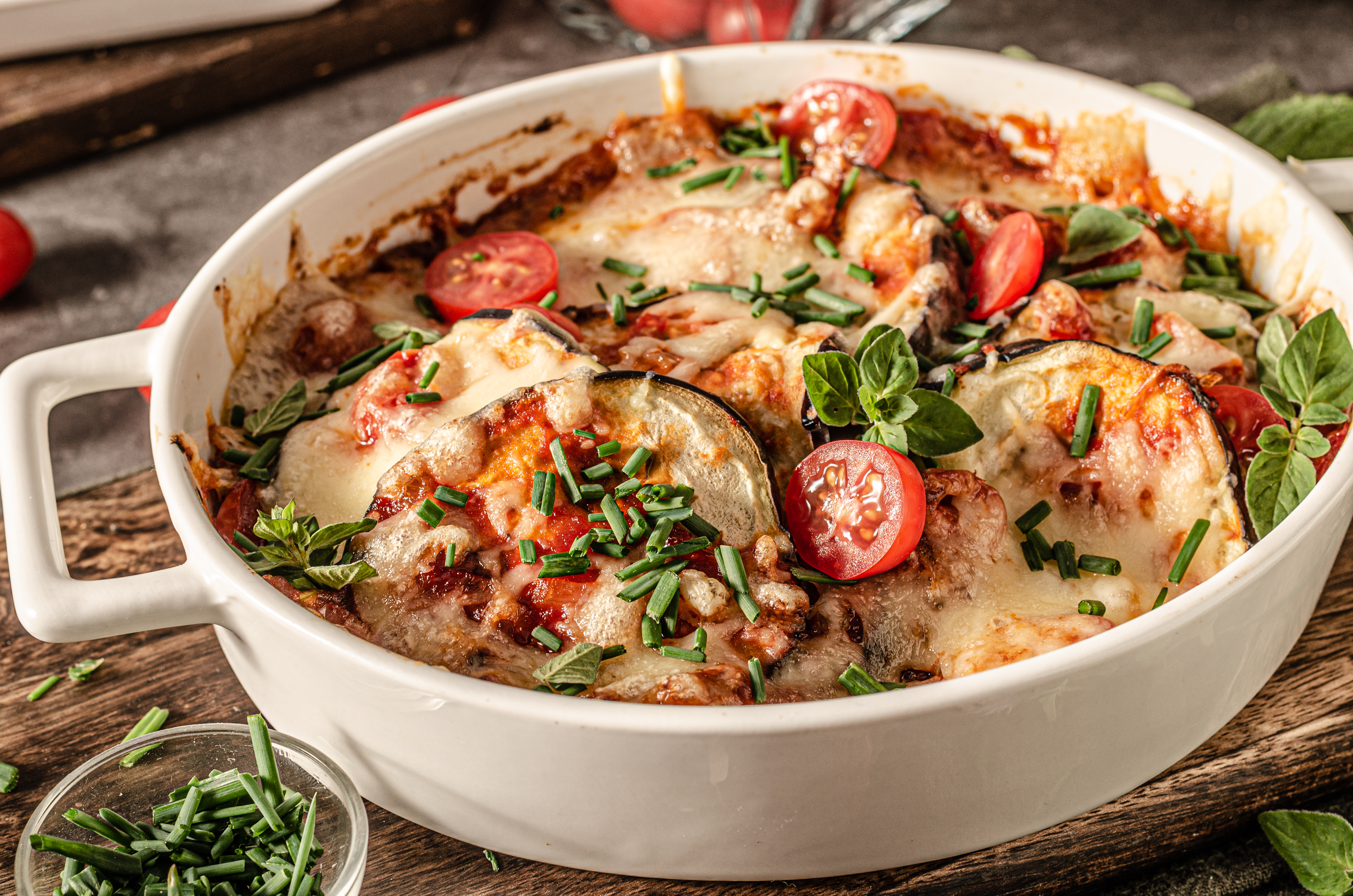 ITALIAN SAUSAGE EGGPLANT PARMIGIANA