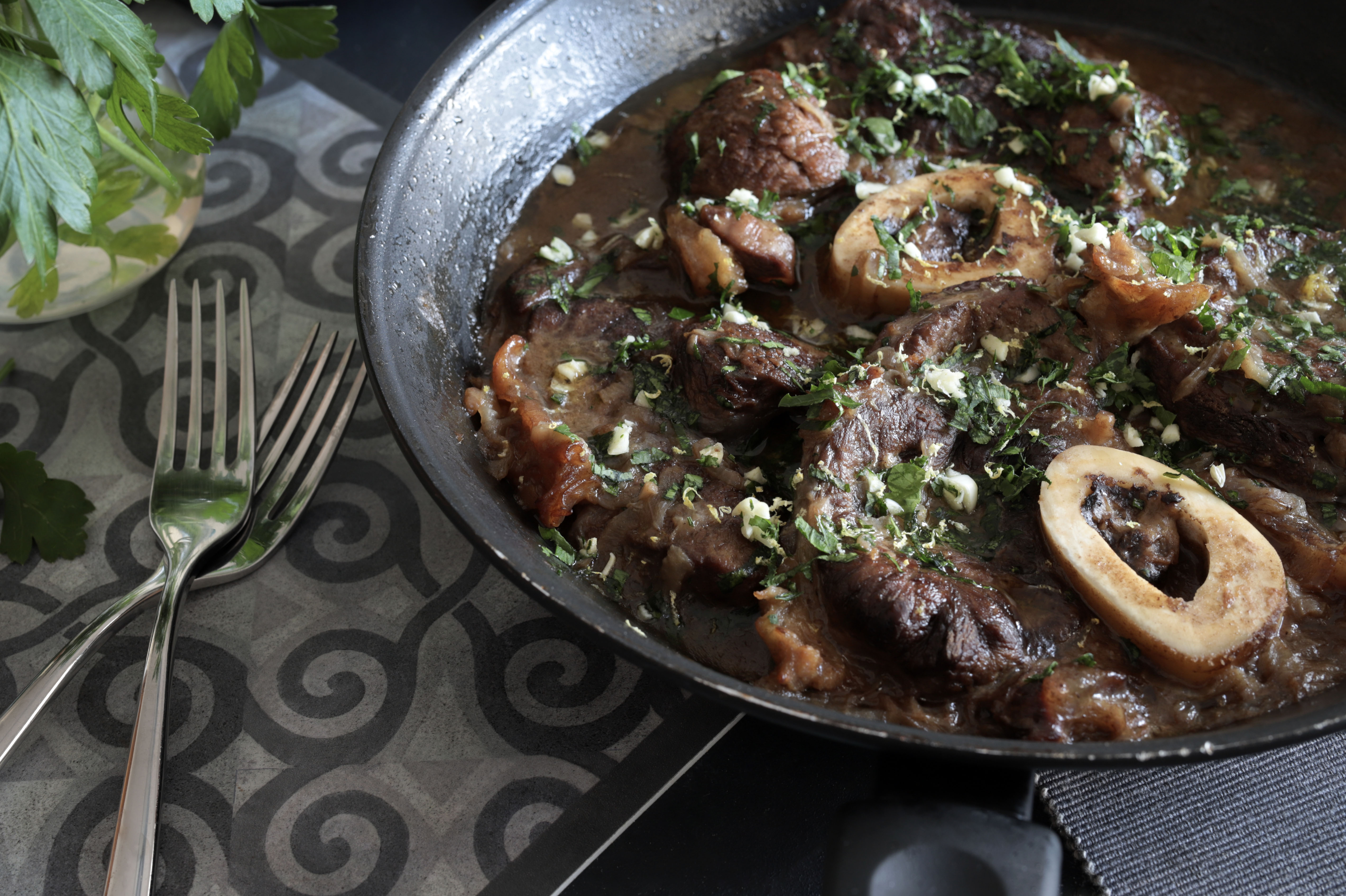 OSSO BUCCO WITH SAGE GREMOLATA