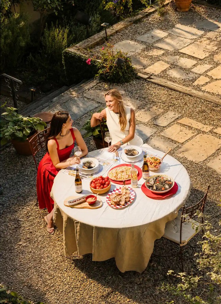 ladies at table